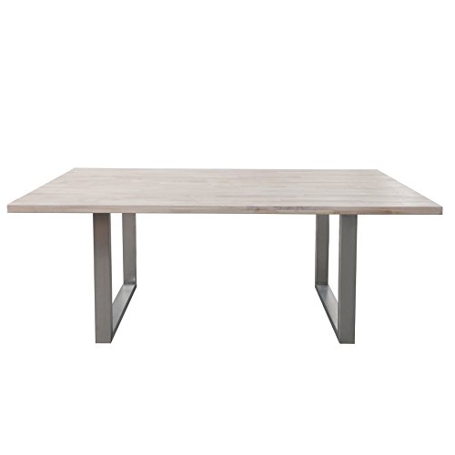 Design holztisch esstisch "nolan" 120x80 weià holzfüÃe retro ...